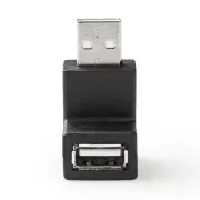 Nedis CCGB60930BK - Adapter USB 2.0 | Vtič USB-A | Vtičnica USB-A | Črna