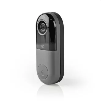 Nedis WIFICDP40CWT - Pametni domači videotelefon Wi-Fi | Cloud/ microSD/ Onvif | IP65 | Senzor gibanja | Bela