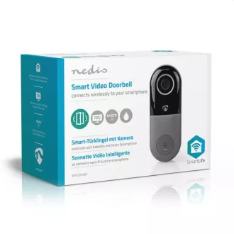 Nedis WIFICDP40CWT - Pametni domači videotelefon Wi-Fi | Cloud/ microSD/ Onvif | IP65 | Senzor gibanja | Bela