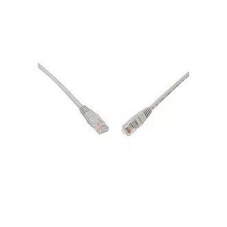 Solarix Patch kabel CAT5E UTP PVC 0,5 m siv, odporen proti trganju C5E-155GY-0,5MB