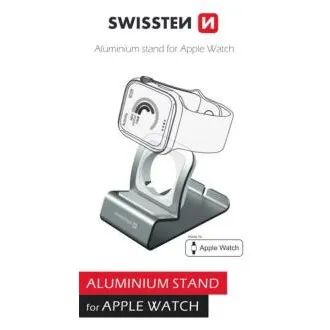 SWISSTEN ALUMINIJEV STOJALO ZA iWATCH, SREBRNO