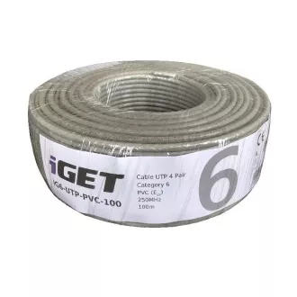 iGET Omrežni kabel CAT6 UTP PVC Eca 100m/role