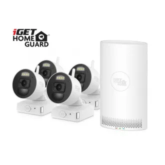 iGET HOMEGUARD HGDVK83304 - Sistem kamer CCTV 3K DVR 8CH   4x kamera z LED in zvokom