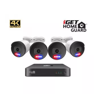 iGET HOMEGUARD HGNVK88504 - PoE 4K UltraHD NVR CCTV 8CH   4x kamera