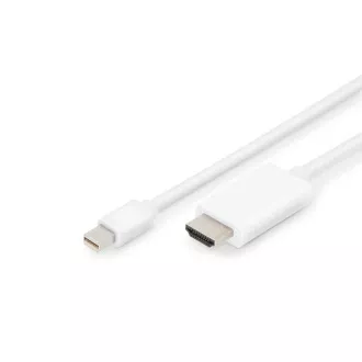 Digitus DisplayPort kabelski adapter, mini DP - HDMI, 2 m , DP 1.2_HDMI 2.0, 4K/60Hz