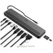 Acer 13in1 Type C Minidock: 3x USB3.0 (prenos podatkov 5 Gb/s), 1x USB-C (prenos podatkov 5 Gb/s), 1x USB-C Power Delivery (do 100 W)