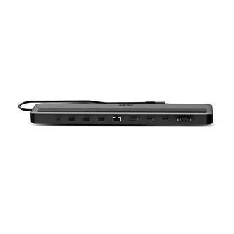 Acer 13in1 Type C Minidock: 3x USB3.0 (prenos podatkov 5 Gb/s), 1x USB-C (prenos podatkov 5 Gb/s), 1x USB-C Power Delivery (do 100 W)