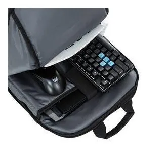 Predator Urban Backpack 18" (PBG510); črn nahrbtnik z modrimi elementi, vodoodporen in odporen proti obrabi, za 18", 27 l, 0,6 kg