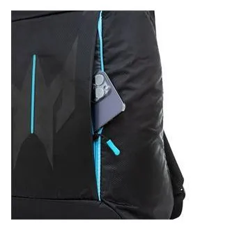 Predator Urban Backpack 18" (PBG510); črn nahrbtnik z modrimi elementi, vodoodporen in odporen proti obrabi, za 18", 27 l, 0,6 kg