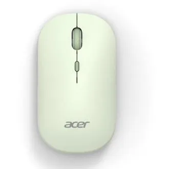 Brezžična miška Acer AMR130 Green – dvojni način delovanja 2,4 GHz   BT 5.2, 4 tipke, 800/1200/1600 dpi, 5 milijonov klikov, 1x AA, WIN/MAC, svetlo zelena