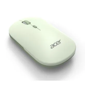Brezžična miška Acer AMR130 Green – dvojni način delovanja 2,4 GHz   BT 5.2, 4 tipke, 800/1200/1600 dpi, 5 milijonov klikov, 1x AA, WIN/MAC, svetlo zelena