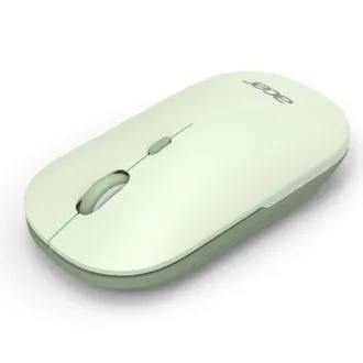 Brezžična miška Acer AMR130 Green – dvojni način delovanja 2,4 GHz   BT 5.2, 4 tipke, 800/1200/1600 dpi, 5 milijonov klikov, 1x AA, WIN/MAC, svetlo zelena