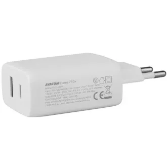 AVACOM HomePRO  Omrežni polnilnik s funkcijo Power Delivery 65 W z izhodoma USB-C in USB-A