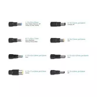 AVACOM QuickTIP 250W - univerzalni adapter za prenosne računalnike   8 priključkov