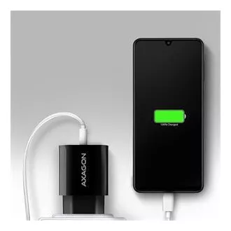 AXAGON ACU-QC18, 18W omrežni polnilnik, 1x USB-A, QC3.0/AFC/Apple, črn