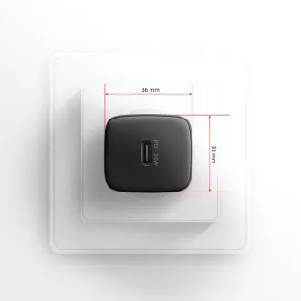 AXAGON ACU-PD30, polnilec 30 W, 1x vrata USB-C, PD3.0/PPS/QC4 /SFC/AFC/Apple, črn