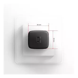 AXAGON ACU-PD30, polnilec 30 W, 1x vrata USB-C, PD3.0/PPS/QC4 /SFC/AFC/Apple, črn