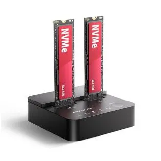 AXAGON ADSA-M2C22L, USB-C 20 Gbps priključna postaja za 2× M.2 NVMe SSD s funkcijo kloniranja AXAGON ADSA-M2C22L, USB-C 20 Gbps priključna postaja za 2× M.2 NVMe SSD s funkcijo kloniranja