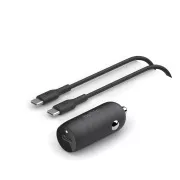 Belkin BOOSTCHARGE™ 30W USB-C Power Delivery PPS avtomobilski polnilnik   1m kabel USB-C do USB-C, črn