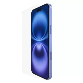 Belkin SCREENFORCE™ Invisiglass Protimikrobno zaščitno steklo za iPhone 16 Plus / 15 Plus / 14 Pro Max