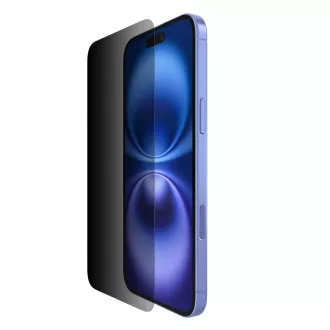 Belkin SCREENFORCE™ Invisiglass Privacy Anti-Microbial zaščitno zasebno steklo za iPhone 16 Plus / 15 Plus / 14 Pro Max