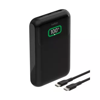 Belkin BOOST CHARGE™ USB-C Power Delivery PowerBank, 20000 mAh, 65 W, z zaslonom, črna