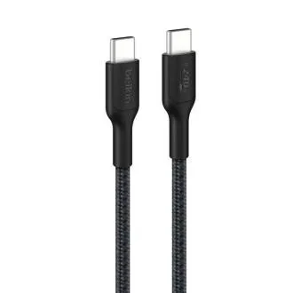 Belkin BOOST CHARGE PRO USB-C/USB-C kabel 240 W, 1 m, črn – trpežen Belkin BOOST CHARGE PRO USB-C/USB-C kabel 240 W, 1 m, črn – trpežen