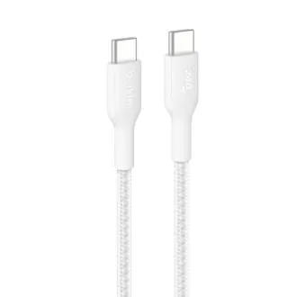 Belkin BOOST CHARGE PRO USB-C/USB-C kabel 240 W, 2 m, bel – trpežen