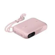 Belkin BOOST CHARGE USB-C Power Delivery prenosna baterija z zaslonom, 10.000 mAh, 20 W, roza
