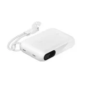 Belkin BOOST CHARGE USB-C Power Delivery prenosna baterija z zaslonom, 10.000 mAh, 20 W, bela