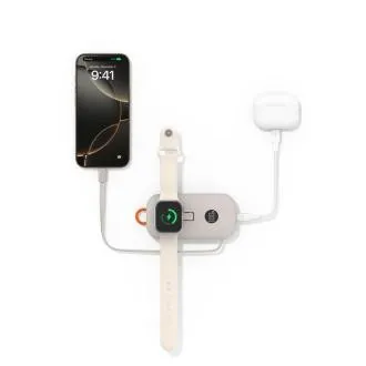 Belkin BOOST CHARGE PRO Brezžično polnjenje za Apple Watch   USB-C PowerBank, 10.000 mAh, peskasta