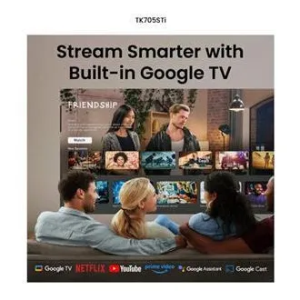 BenQ DLP projektor TK705STi 4K UHD 3840x2160/3000 ANSI lm/600 000:1/HDMI/USB-A/USB-C/Jack/BT/Wi-Fi/zvočniki/Google TV   Android 11
