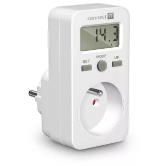 CONNECT IT PowerMeter merilnik porabe energije, zaslon, otroška varovalka