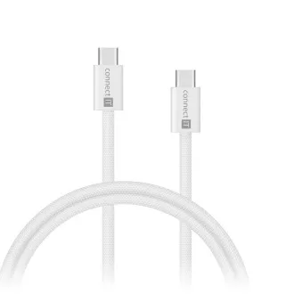 CONNECT IT Wirez kabel USB-C -> USB-C, 60 W, 1 m, BELI