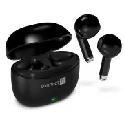 CONNECT IT True Wireless SonicBass slušalke v ušesa z mikrofonom, Črna