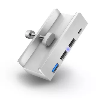 CONNECT IT USB DeskHub 4v1 za namizni računalnik, SREBRNO