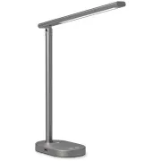 Namizna svetilka LED CONNECT IT SHINE, izhod USB, siva