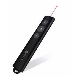 CONNECT IT LaserPoint laserski kazalnik za polnjenje ČERNO