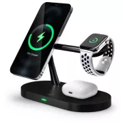 CONNECT IT MultiCharge 5-v-1 MagSafe brezžični brezžični polnilnik za hitro polnjenje, ČERNA