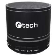 C-TECH Zvočnik SPK-08B, bluetooth, baterija, USB-C, črn