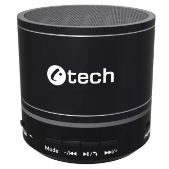 C-TECH Zvočnik SPK-08B, bluetooth, baterija, USB-C, črn