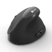 Miška C-TECH VEM-17, vertikalna, Dual mode, brezžična, BT 5.0   2,4 GHz, 1600 DPI, črna