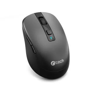 Miška C-TECH WLM-19 Dual mode, brezžična, BT 5.0   2,4 GHz, 1600 DPI, 6 gumbov, USB nano sprejemnik, črna