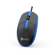 Miška C-TECH WM-10, USB, 1200 DPI, črno-modra