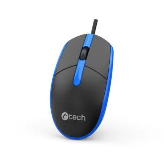 Miška C-TECH WM-10, USB, 1200 DPI, črno-modra Miška C-TECH WM-10, USB, 1200 DPI, črno-modra