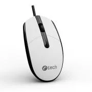 Miška C-TECH WM-10, USB, 1200 DPI, belo-črna