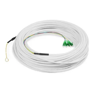 DIGITUS FTTH Drop Cable, enomodni, 4 vlakna, OS2, 9/125µ, 4 LC/APC, 50 m DIGITUS FTTH Drop Cable, enomodni, 4 vlakna, OS2, 9/125µ, 4 LC/APC, 50 m