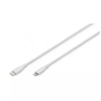 Digitus USB-C Silikonski polnilni kabel, USB-A - USB-C 2m, USB 2.0, 60W, črn