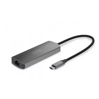 DIGITUS Video podaljšek, USB-C - HDMI, 4K/120Hz CAT6, 30 m