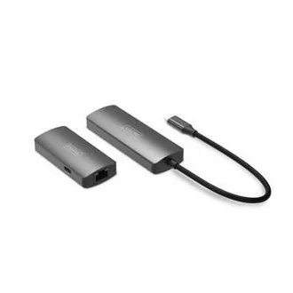 DIGITUS Video podaljšek, USB-C - HDMI, 4K/120Hz CAT6, 30 m